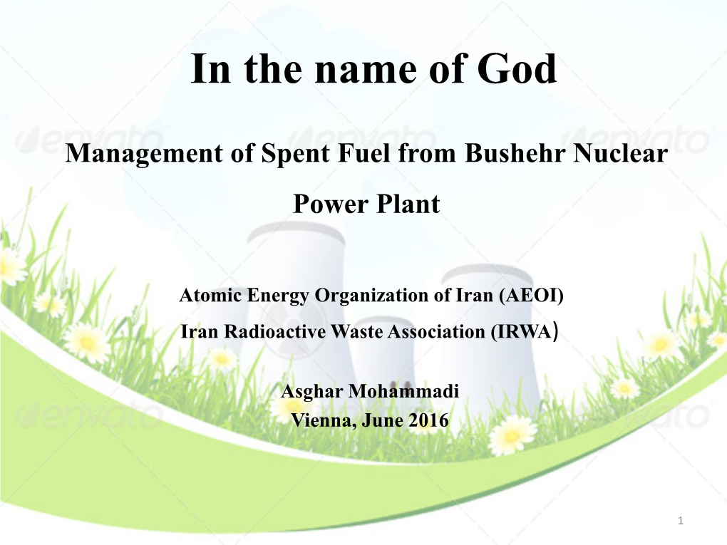 Iran (AEOI) Iran Radioactive Waste Association (IRWA)