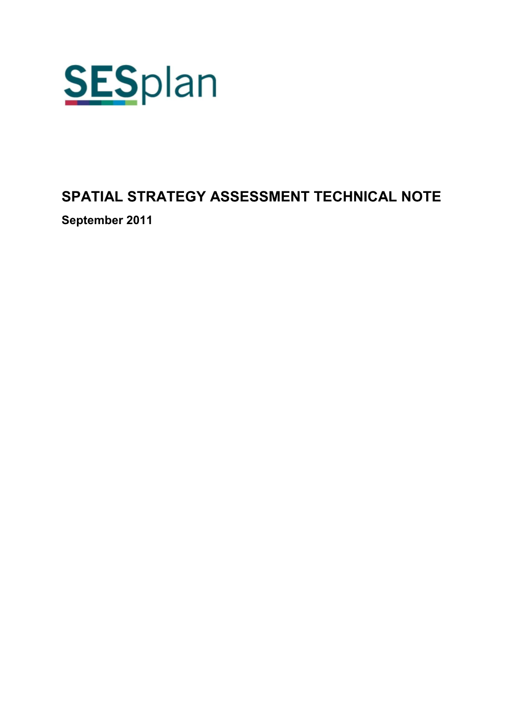 SDP1 Spatial Strategy Assessment Technical Note