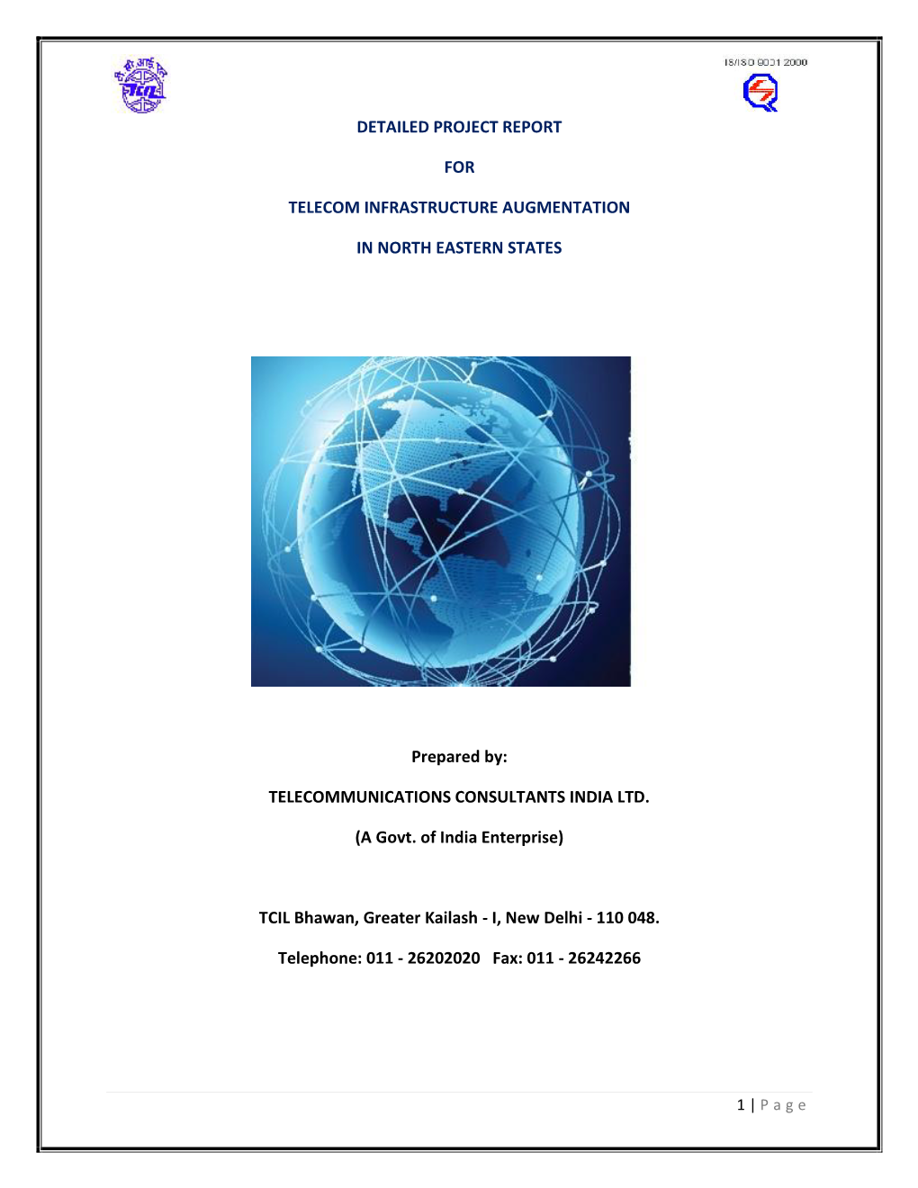 Detailed Project Report for Telecom Infrastructure