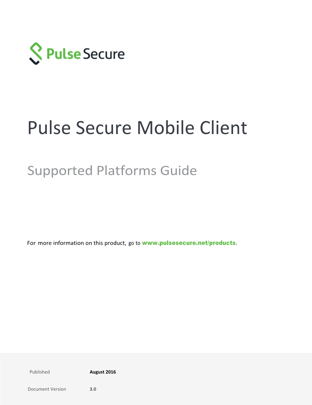 Pulse Secure Mobile Client
