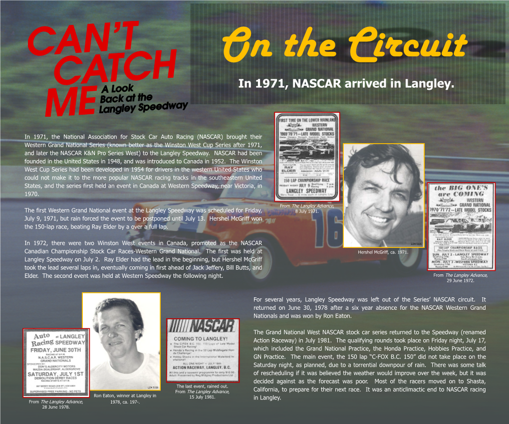 In 1971, the National Association for Stock Car Auto Racing (NASCAR