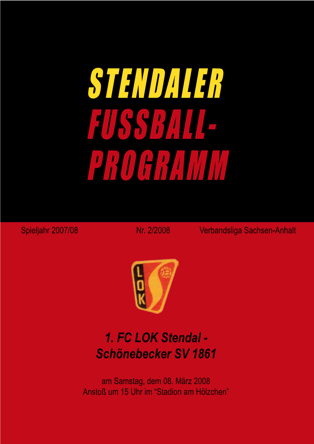 Stendaler Fussball- Programm