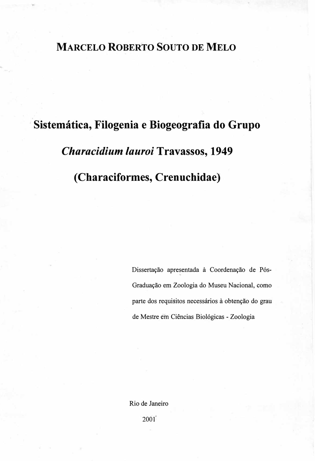 Characiformes, Crenuchidae)
