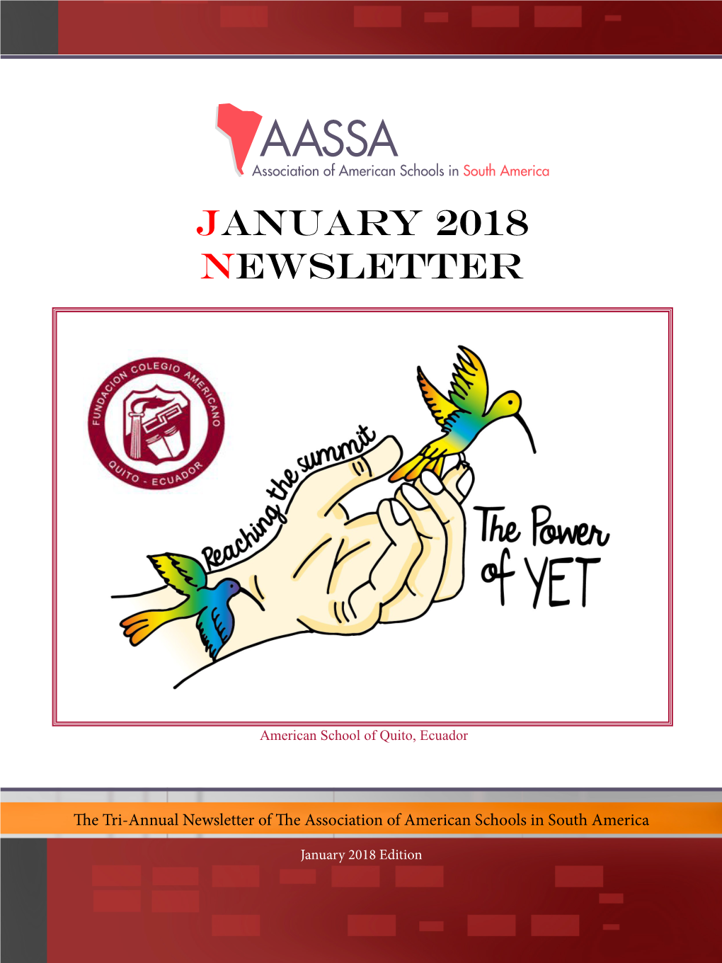 January 2018 Newsletter