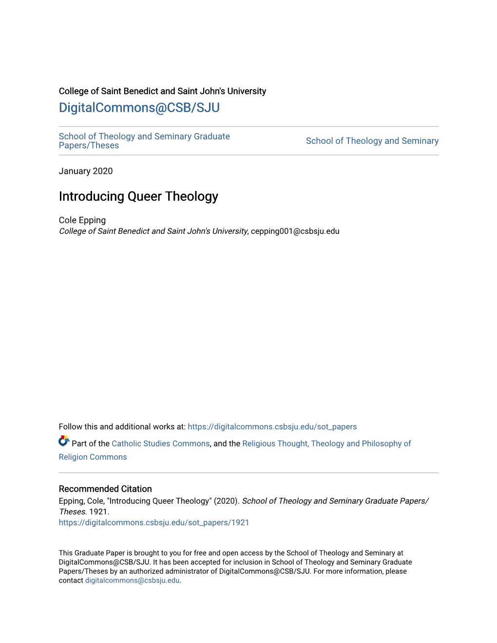 Introducing Queer Theology