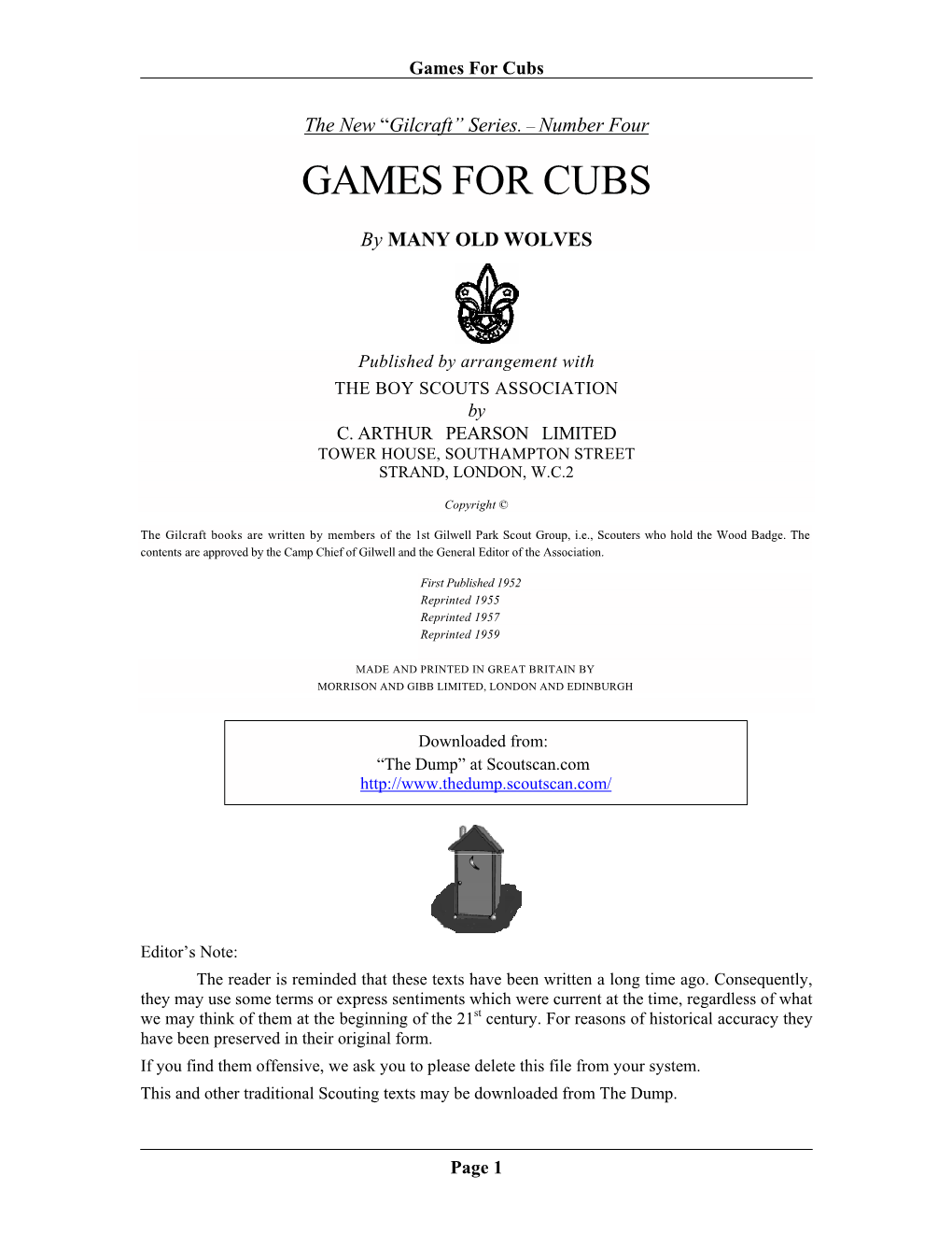 Games for Cubs