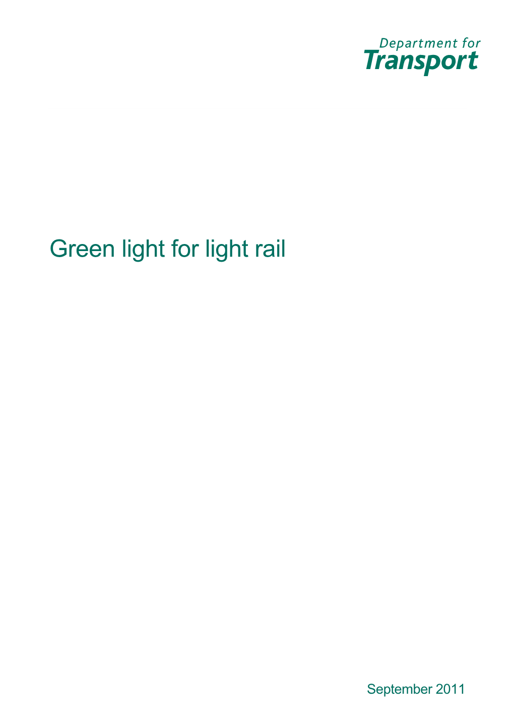 Green Light for Light Rail