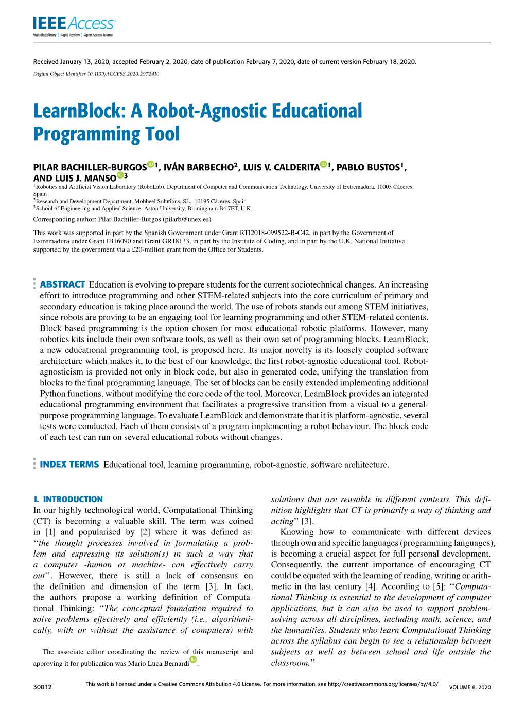 Learnblock: a Robot-Agnostic Educational Programming Tool