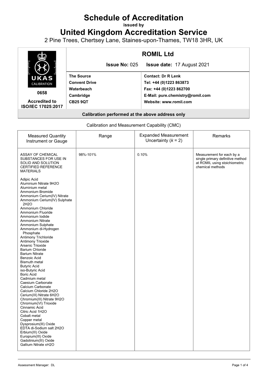 0658Calibration Single