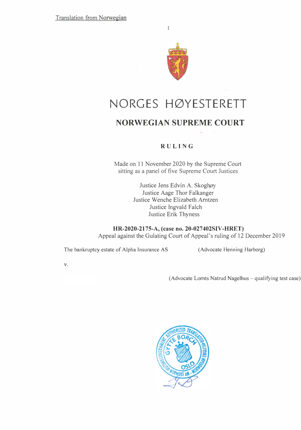 Norges Høyesterett