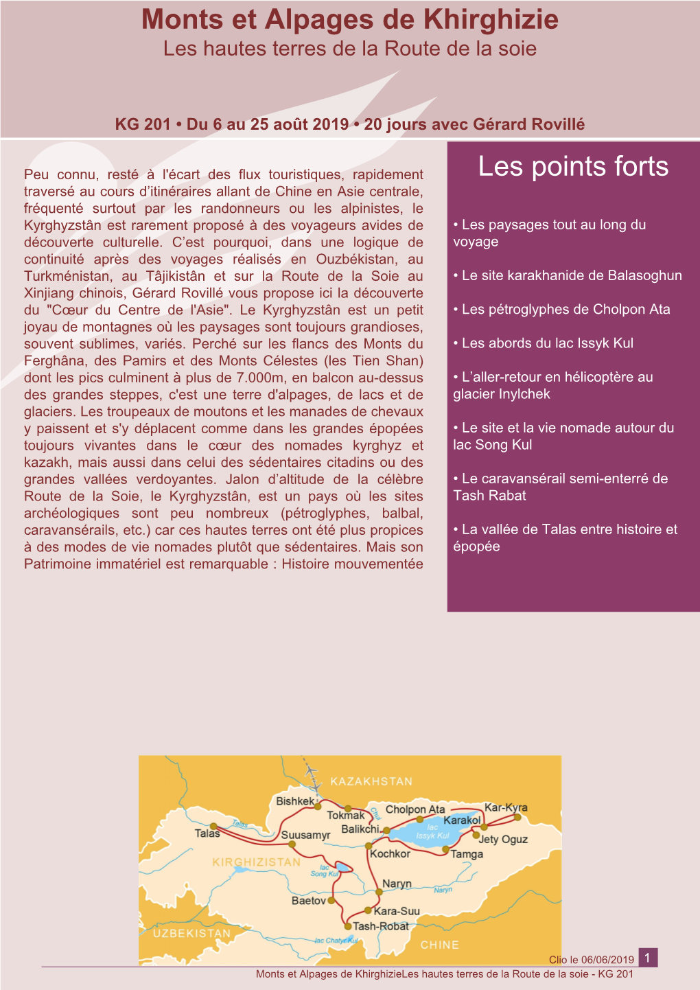 Monts Et Alpages De Khirghizie Les Points Forts