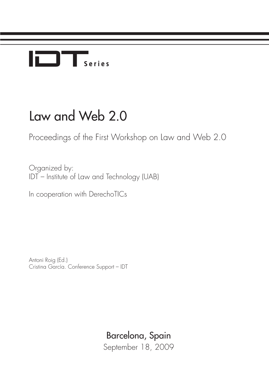 Law and Web 2.0