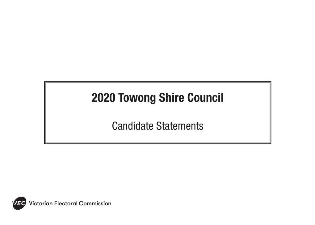 2020 Towong Shire Council