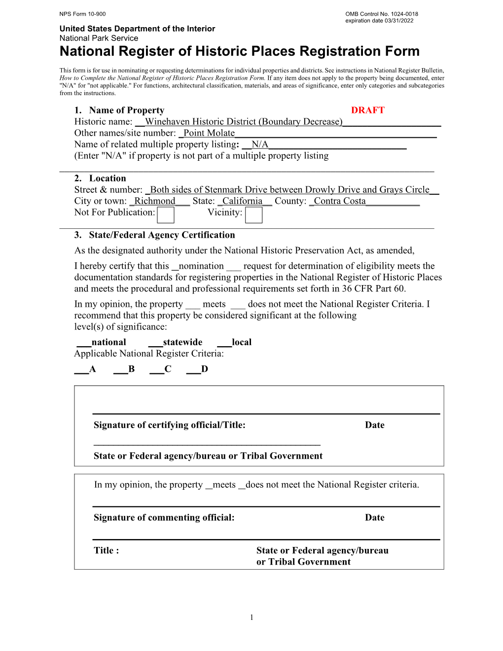 Boundary Decrease