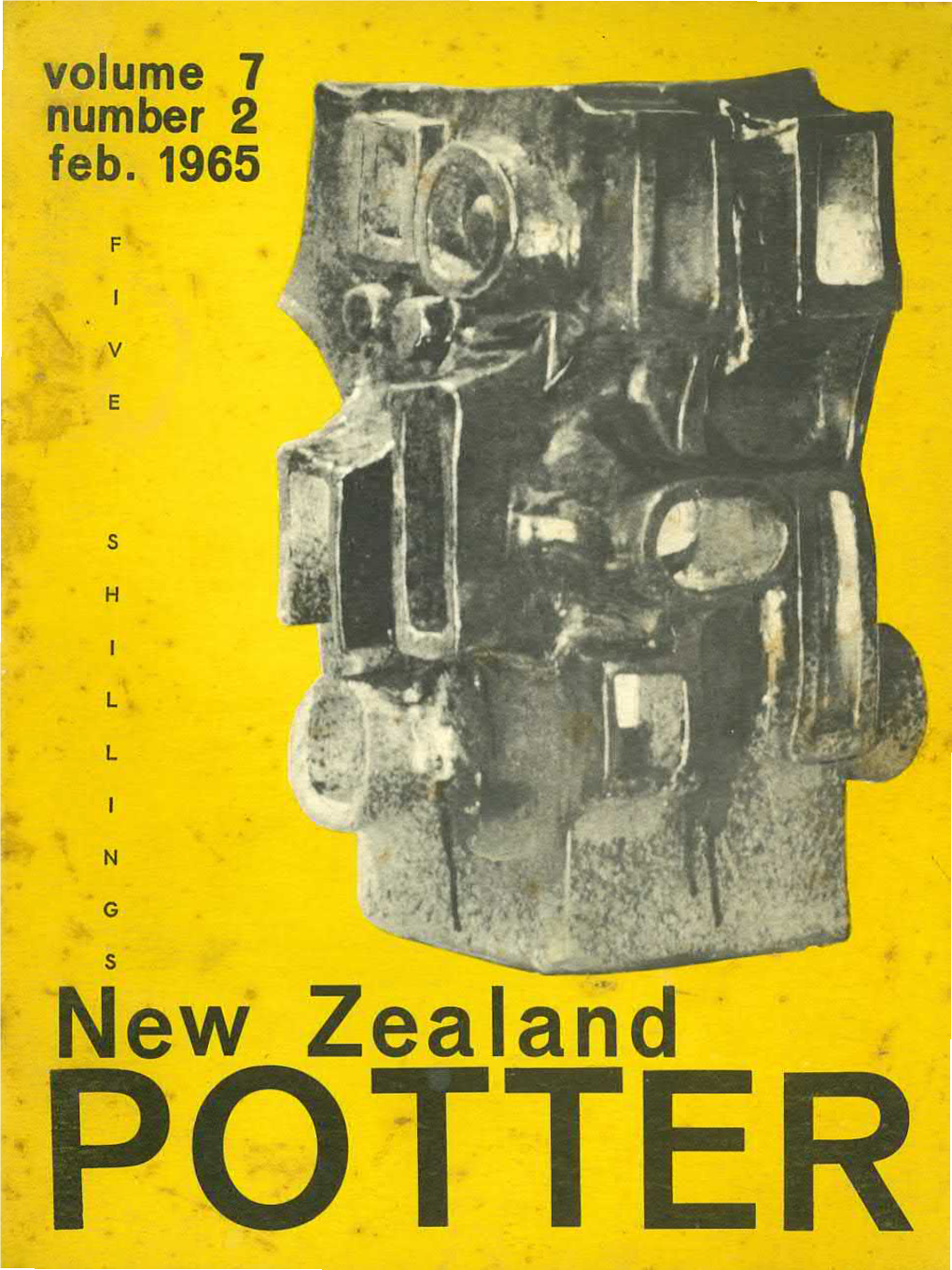 New Zealand Potter Volume 7 Number 2 February 1965