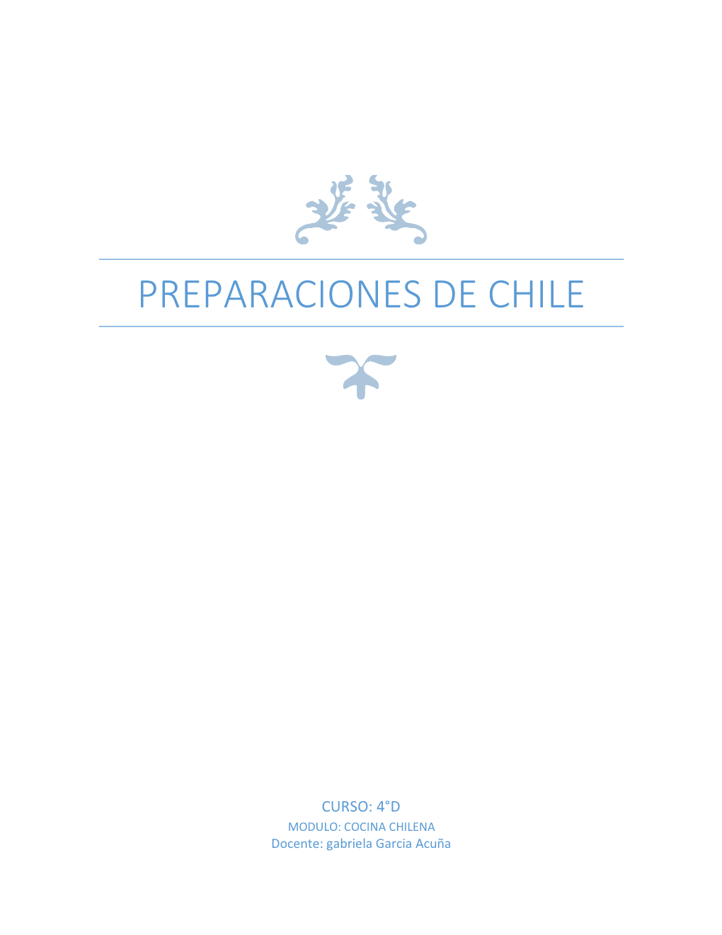 Preparaciones De Chile