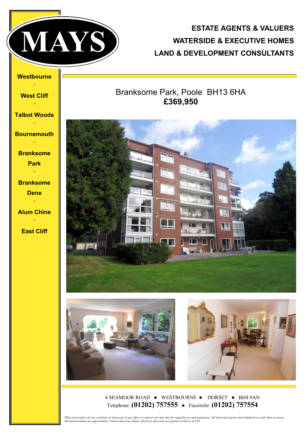Branksome Park, Poole BH13 6HA £369,950
