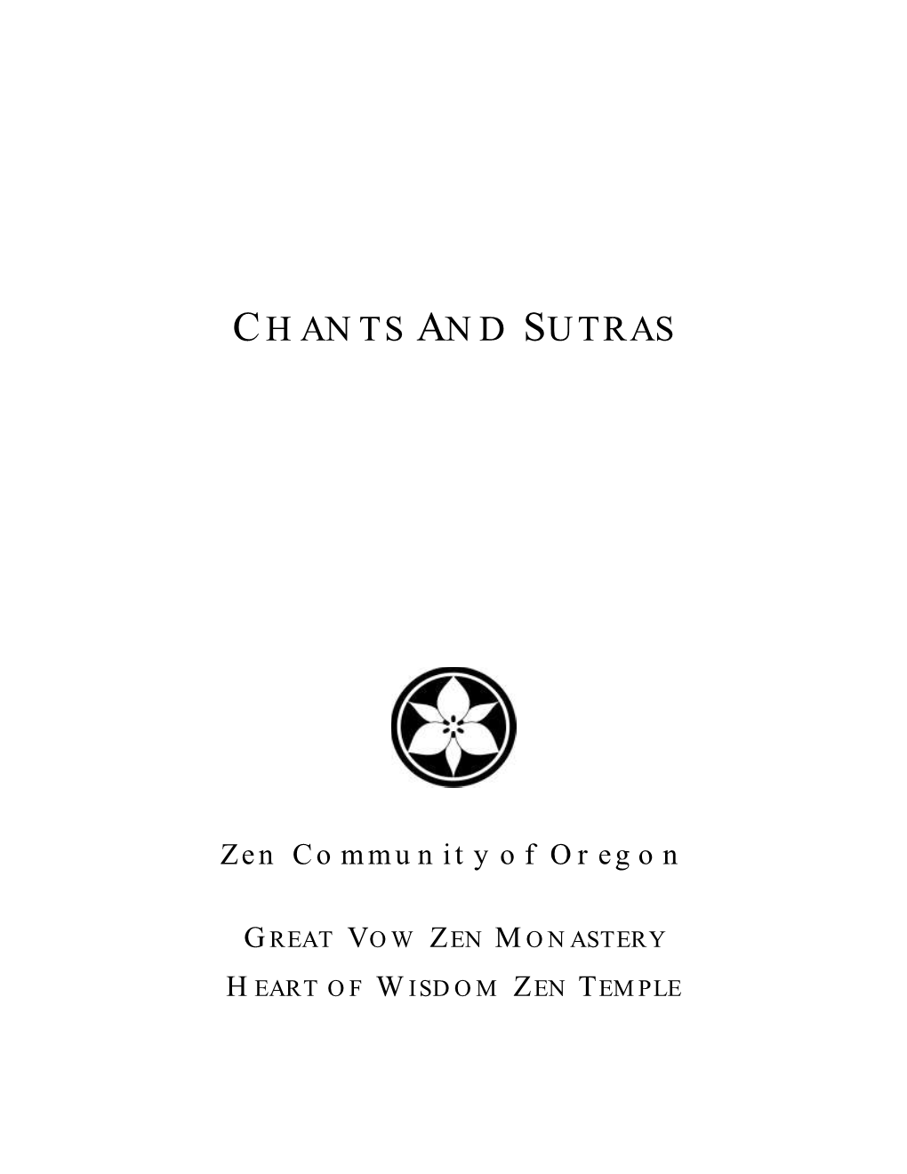 Chants and Sutras