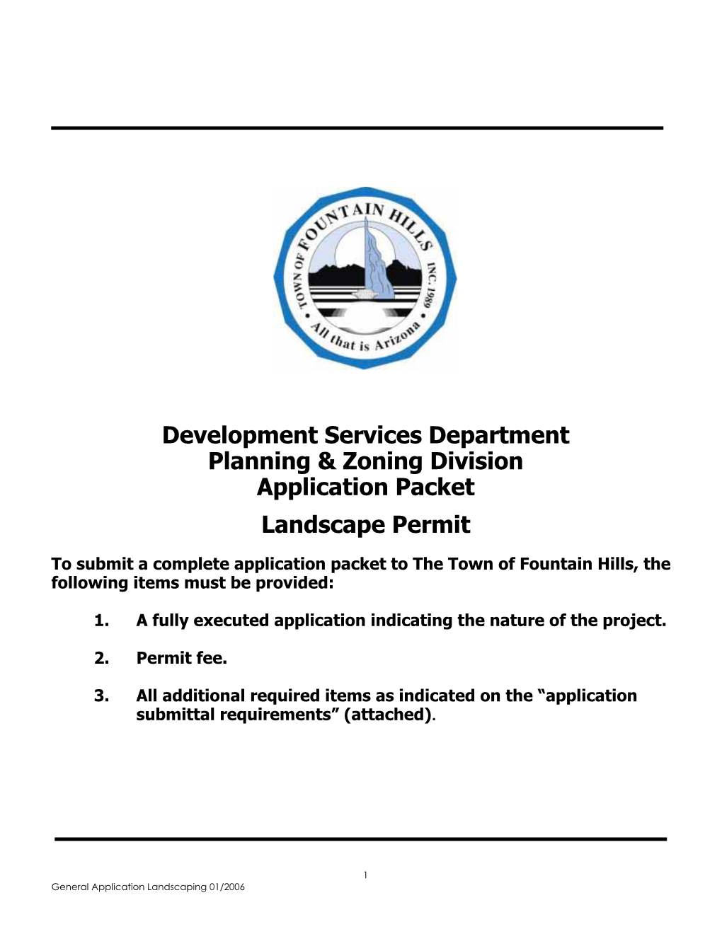 Landscaping Permit Application