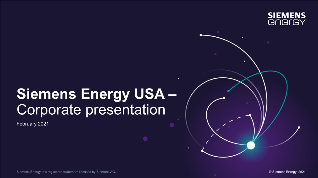 Siemens Energy Presentation