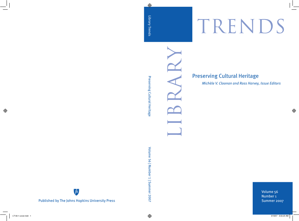 Library Trends V.56, No.1