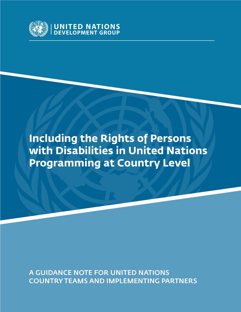 Guidance Note: Including the Rights of Persons with Disabilities in United