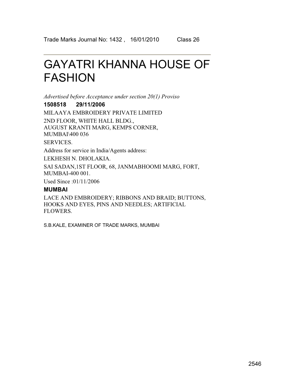 Gayatri Khanna House of Fashion