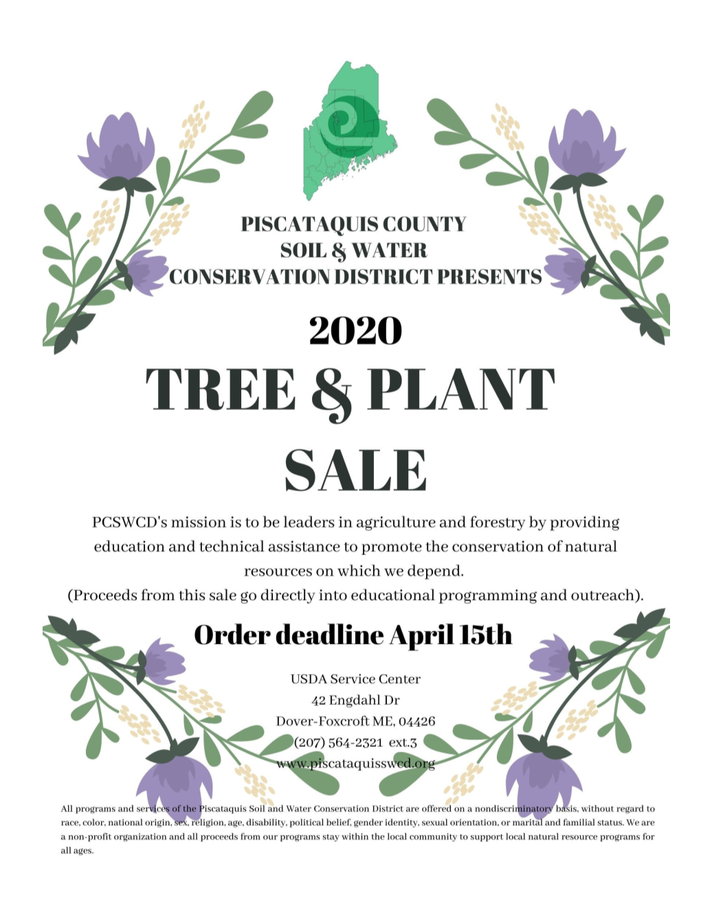 2020 Tree & Plant Sale Catalog & Order Form FINAL