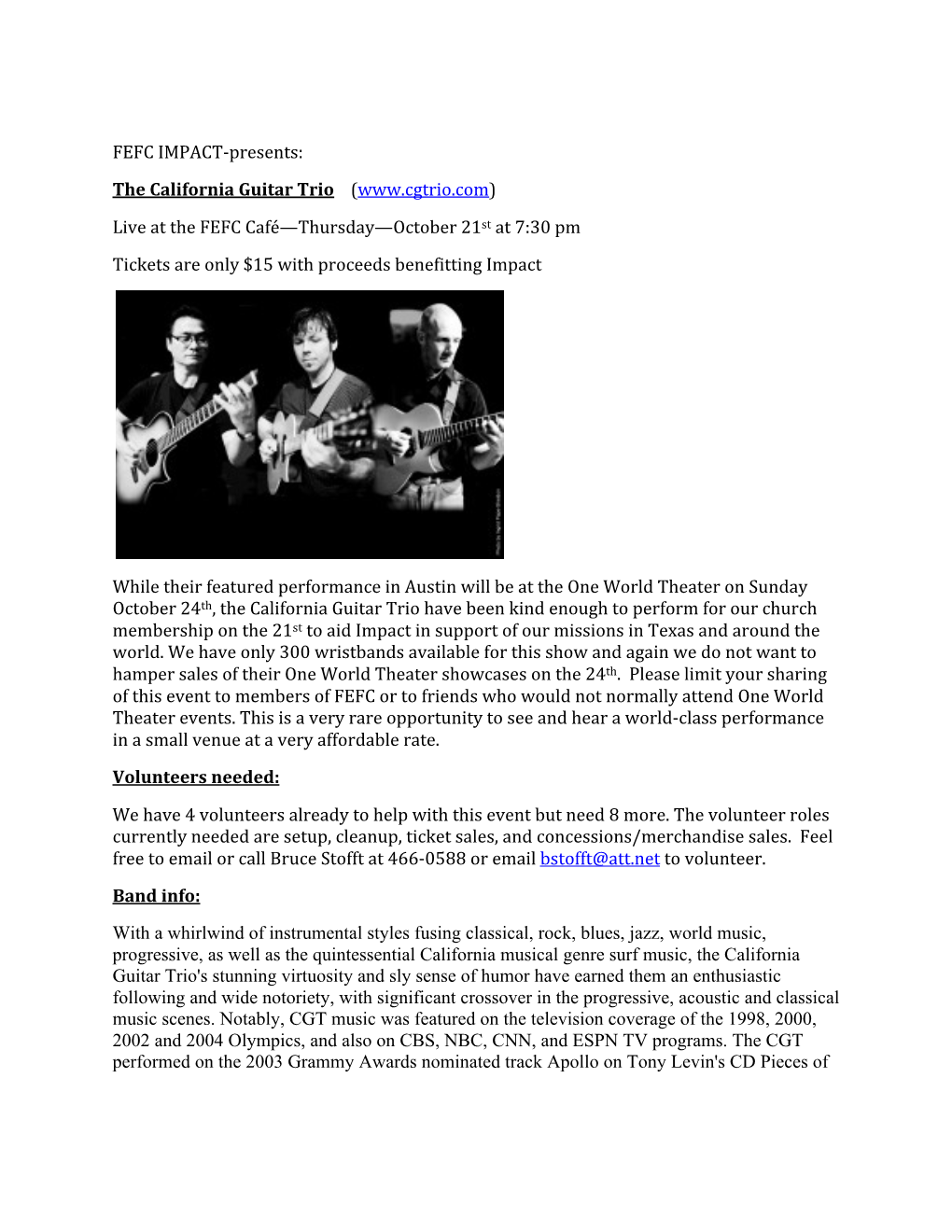 The California Guitar Trio (