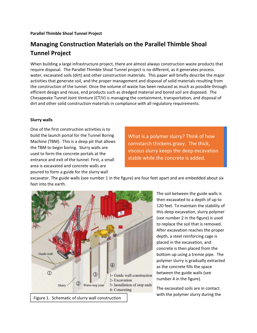 Managing Construction Materials on the Parallel Thimble Shoal Tunnel Project