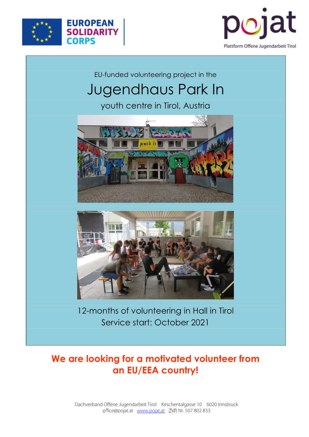 Jugendhaus Park in Youth Centre in Tirol, Austria