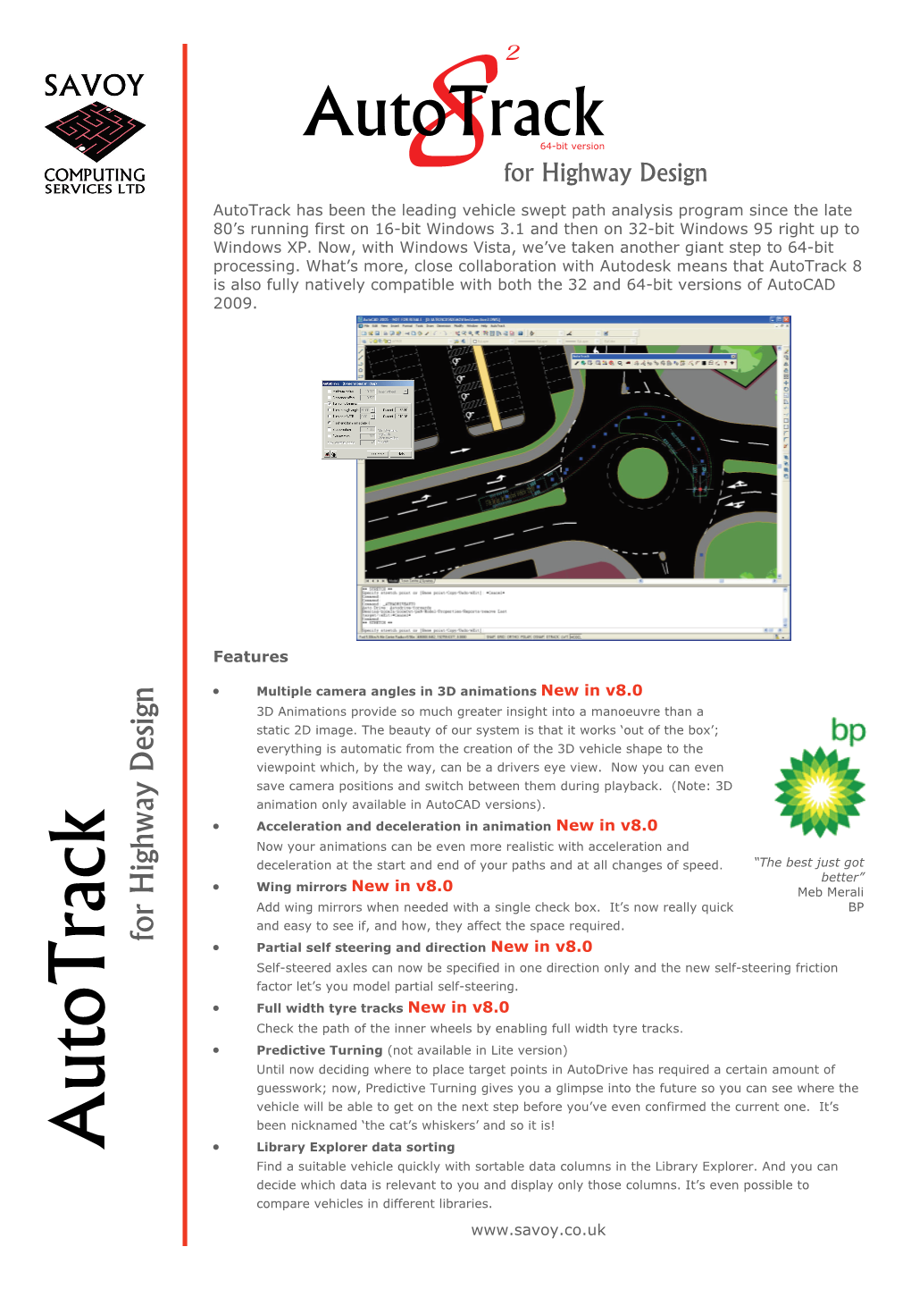 Autotrack64-Bit Version for Highway Design