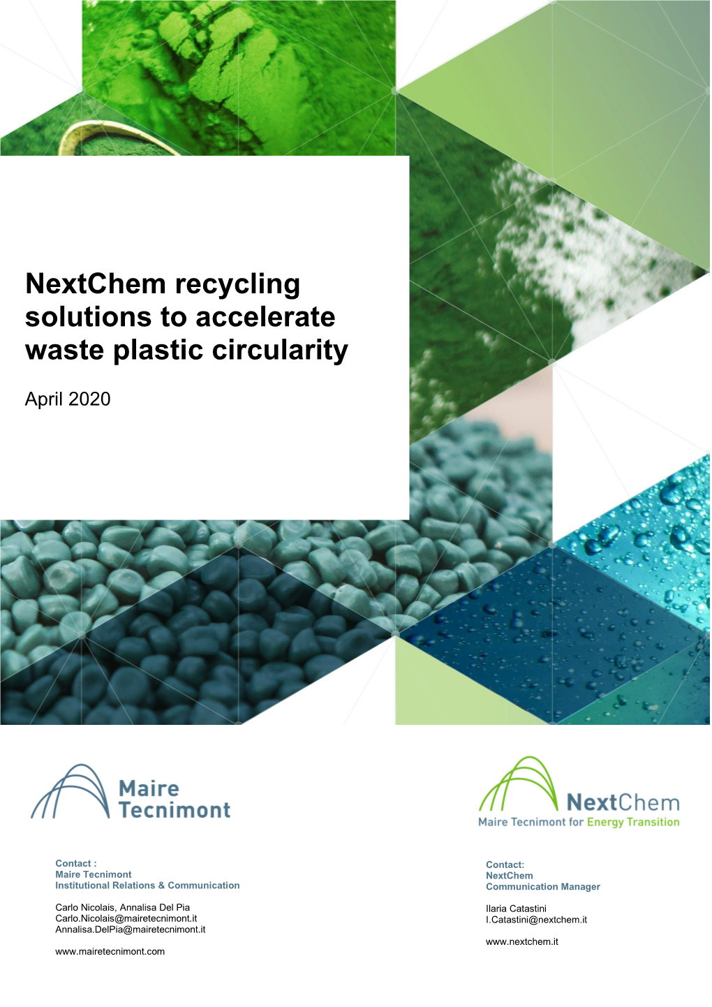 Nextchem Recycling Solutions to Accelerate Waste Plastic Circularity