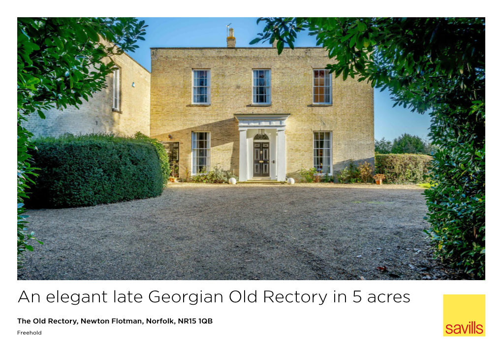 An Elegant Late Georgian Old Rectory in 5 Acres