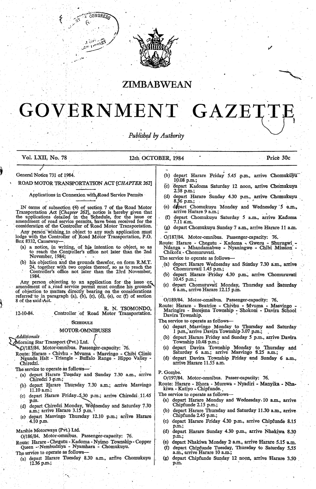 Government Gazett