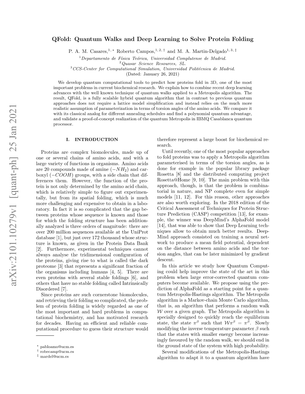 Arxiv:2101.10279V1 [Quant-Ph] 25 Jan 2021 Disordered [7]