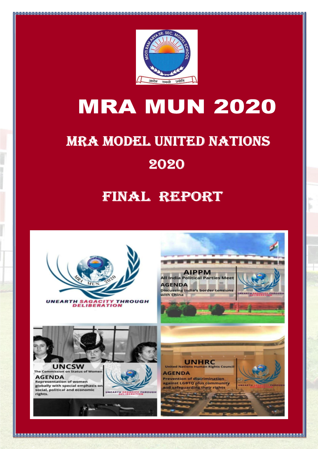 MRA Model United Nations 2020 FINAL REPORT