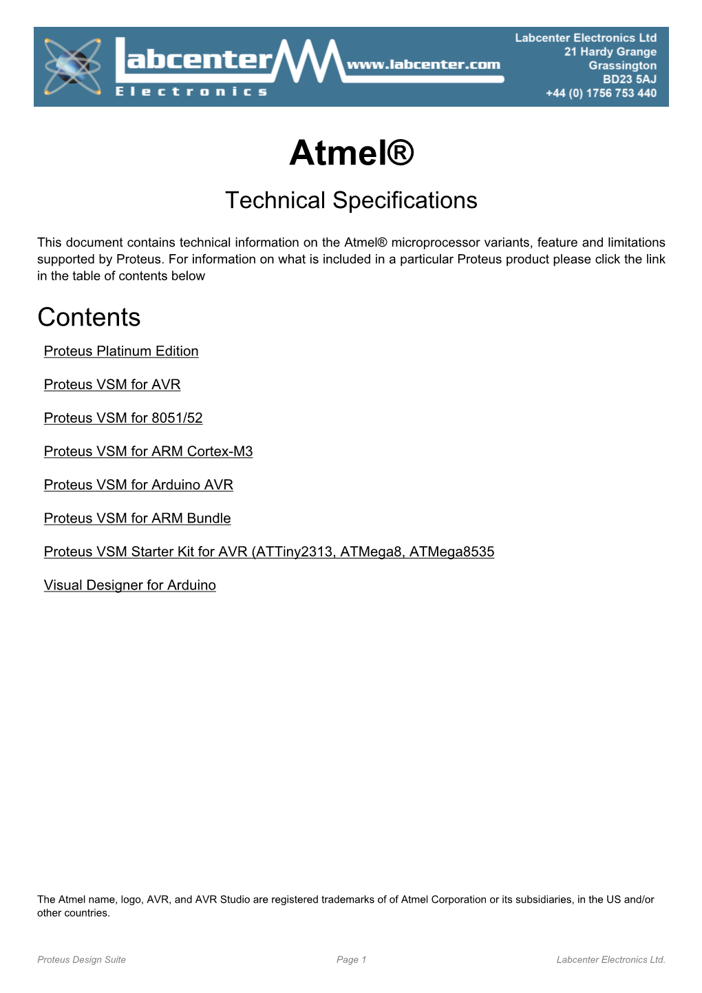 Proteus VSM Software for Atmel AVR Microprocessor