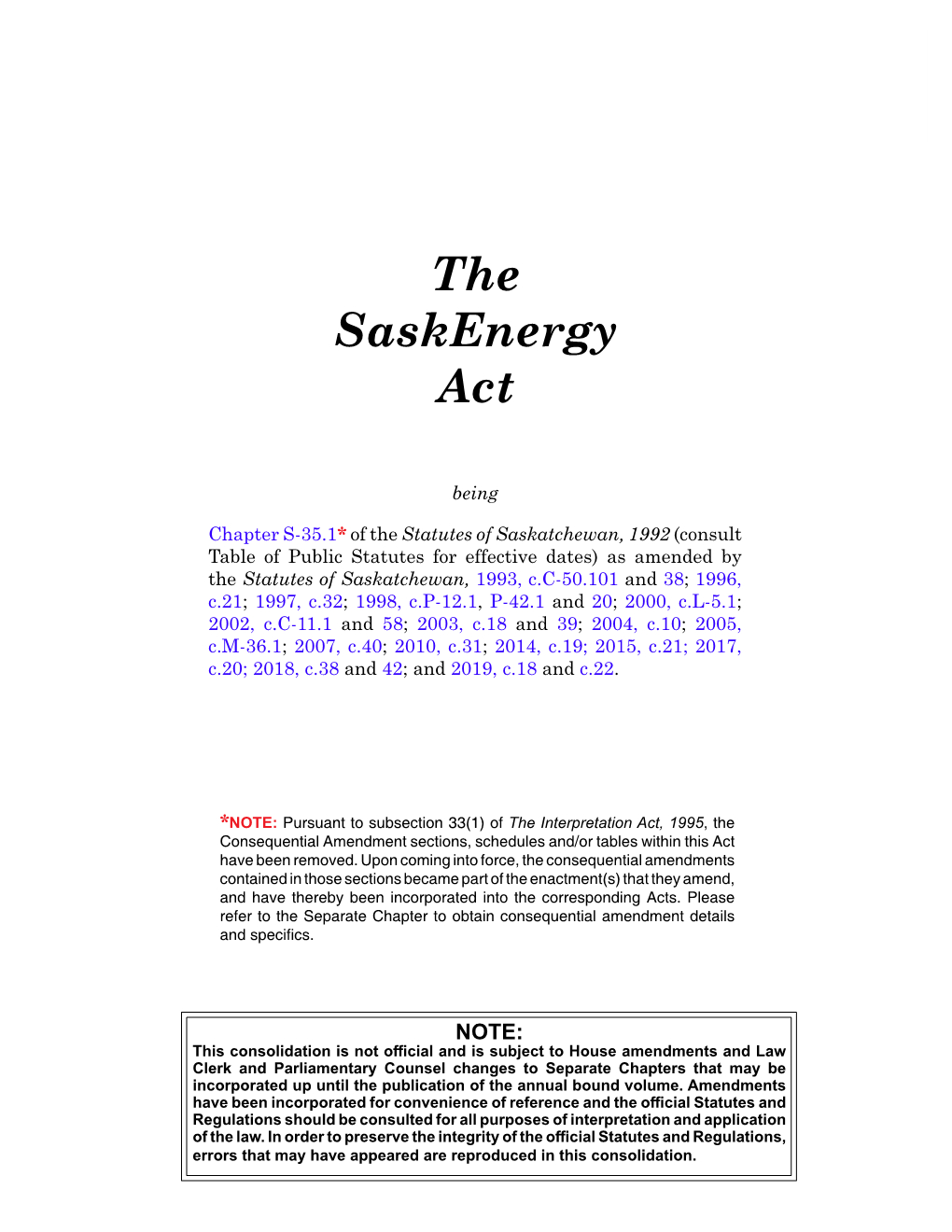 Saskenergy Act, S-35.1