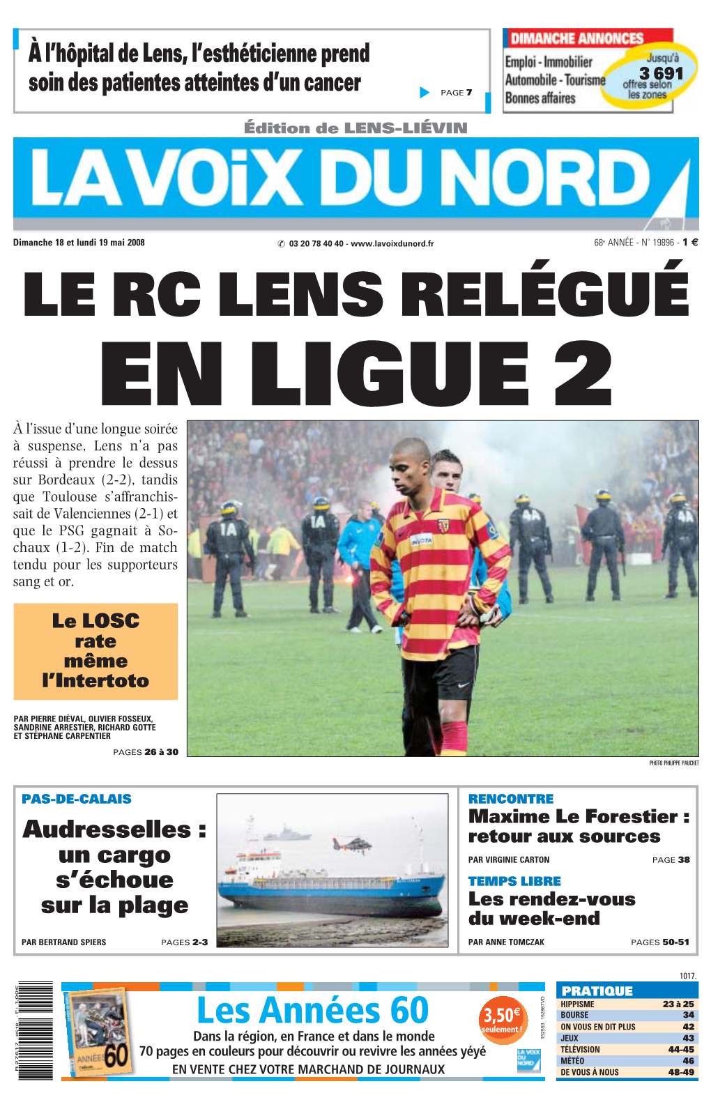 Le Rc Lens Relégué