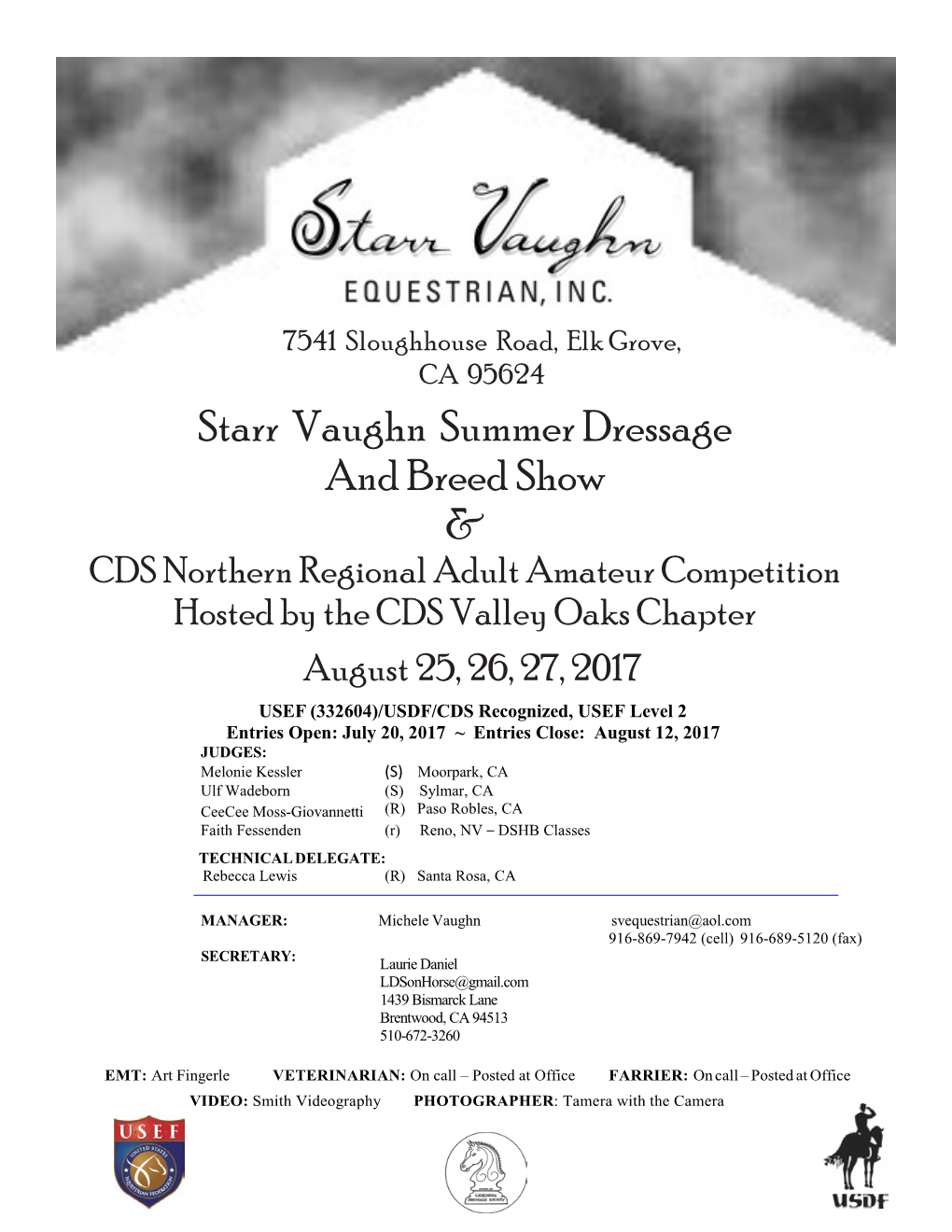 Starr Vaughn Summer Dressage and Breed Show &