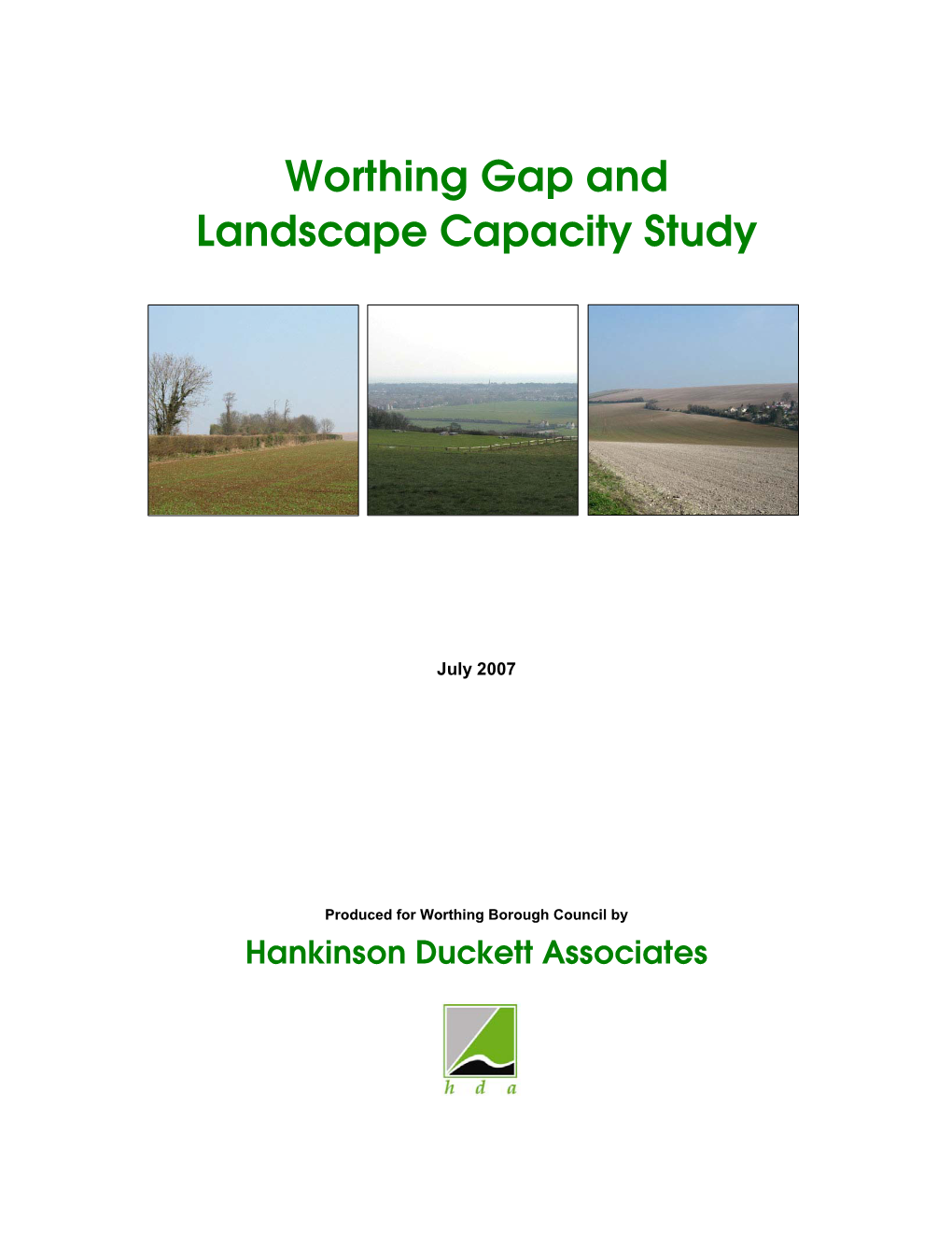 Worthing Gap and Landscape Capacity Study