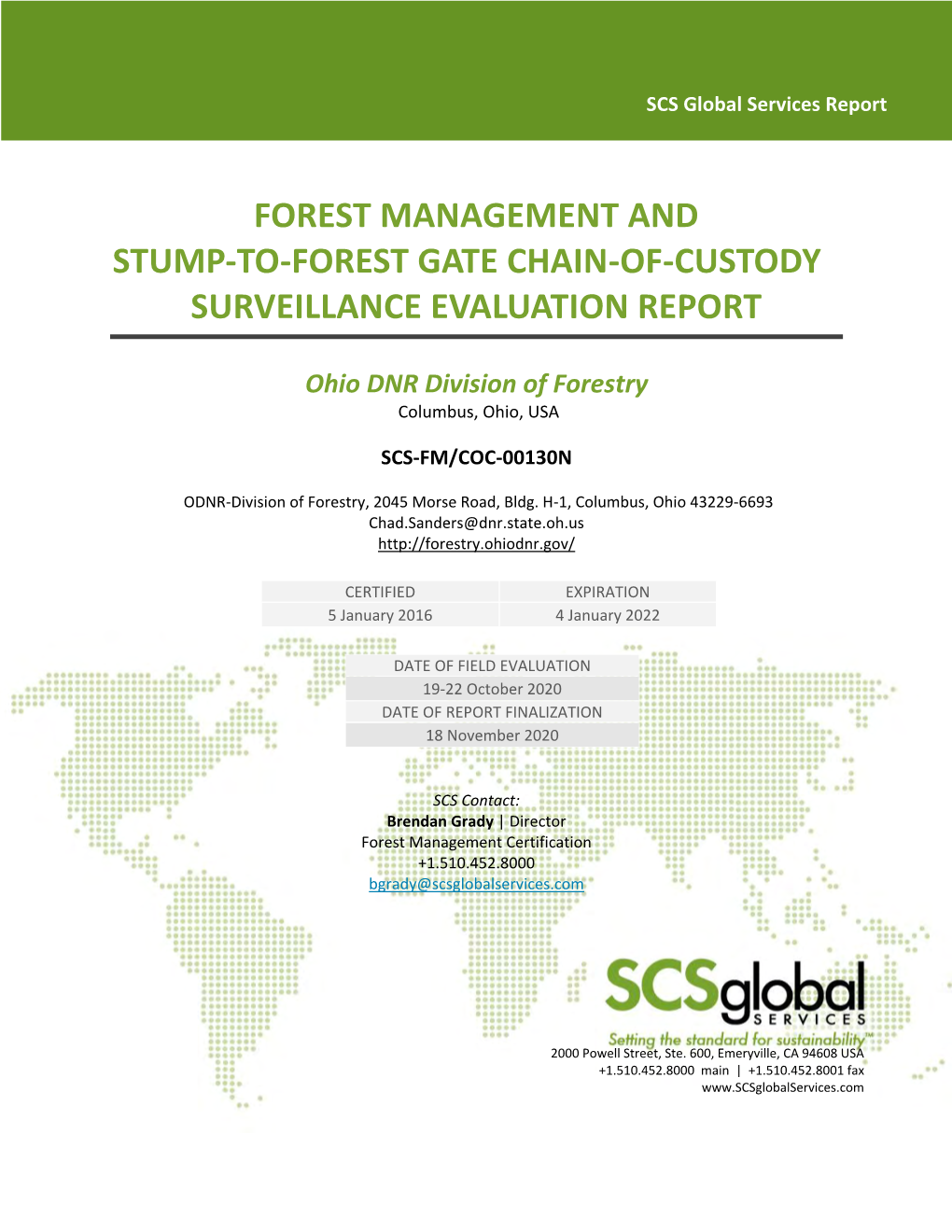 Surveillance Evaluation Report Template