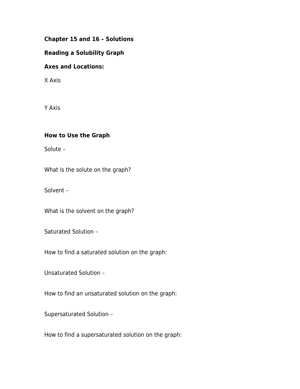 Chapter 15 and 16 Solutions