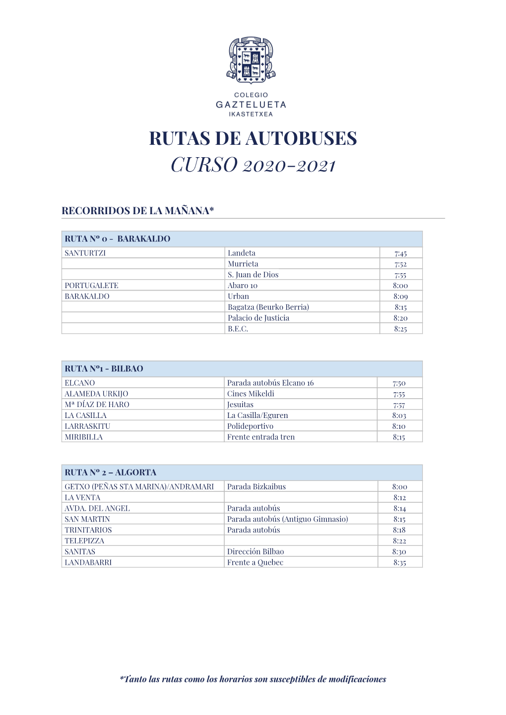 Rutas De Autobús