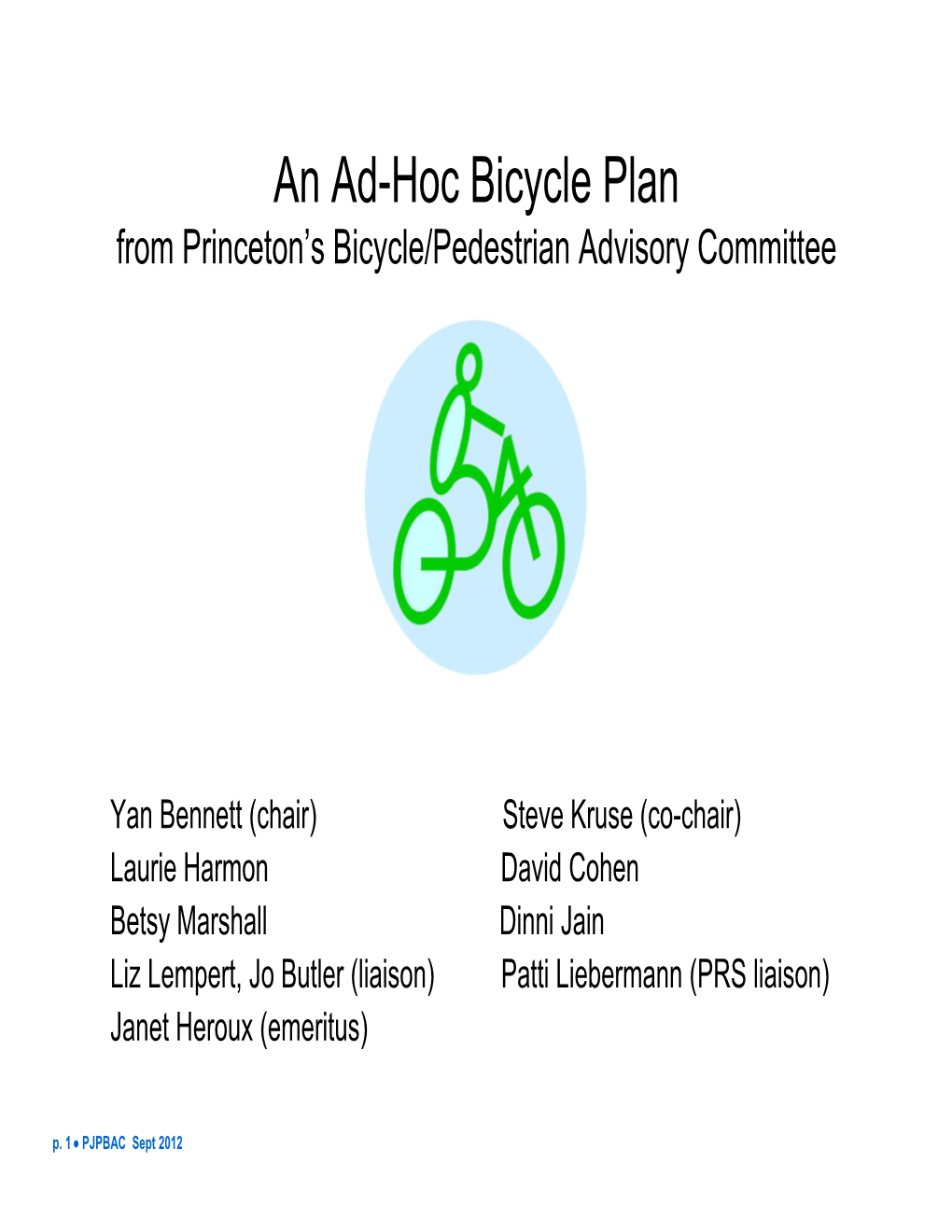 Ad Hoc Bike Plan