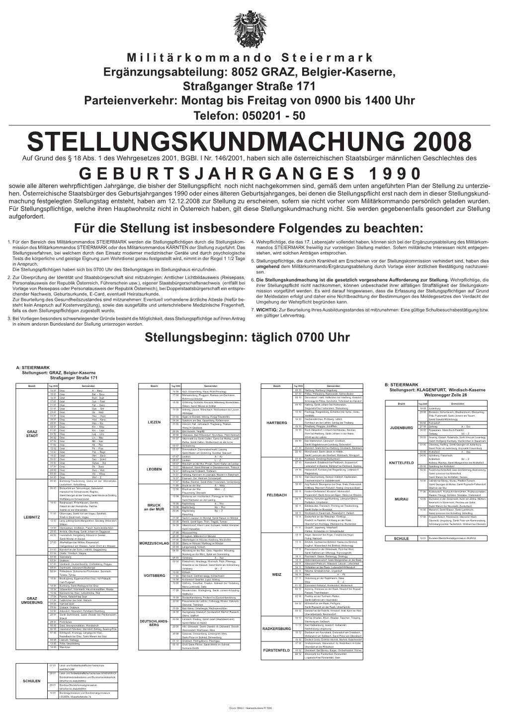 Steiermark 2008 A1 Ungeteilt.Indd