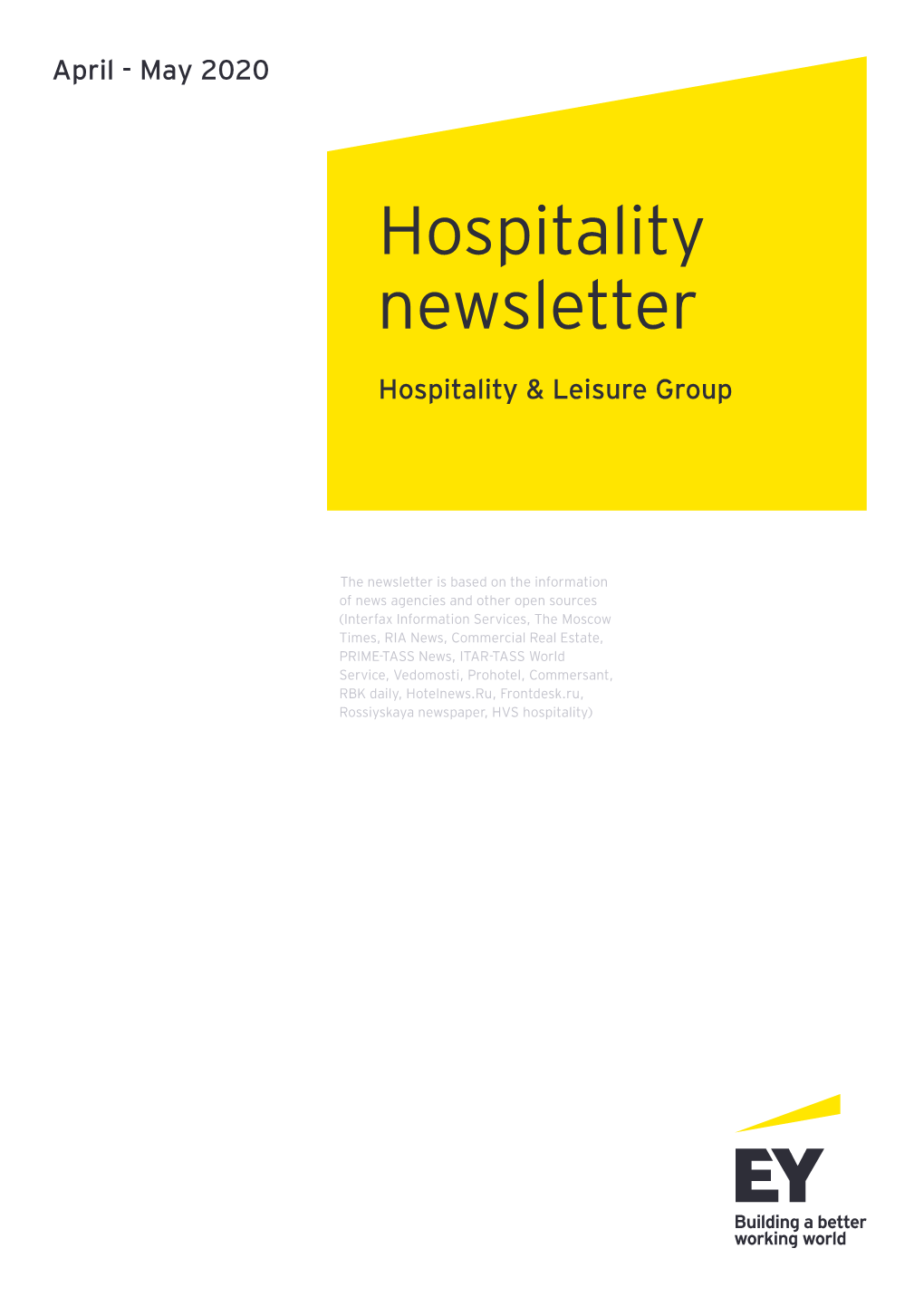 Hospitality Newsletter