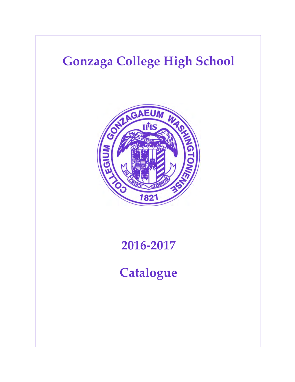 Academic Catalogue 2016-2017