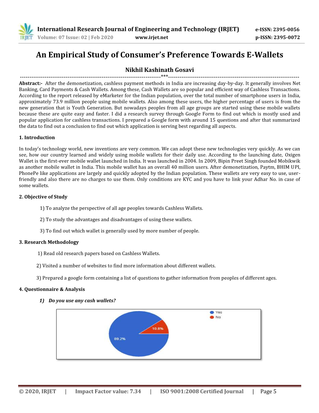 An Empirical Study of Consumer's Preference Towards E-Wallets